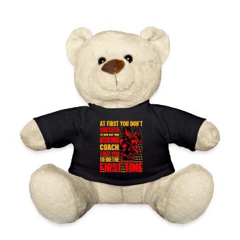Boxing - Teddy Bear - black - Front