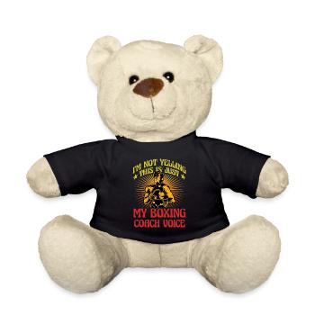 Je ne crie pas que c’est ma voix d’entraîneur de boxe - Nounours - noir - Devant