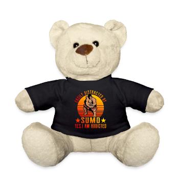 Facilement distrait par le sumo oui je suis accro - Nounours - noir - Devant