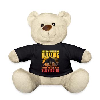 Lorsque vous avez envie d’arrêter, réfléchissez à la raison pour laquelle vous - Nounours - noir - Devant