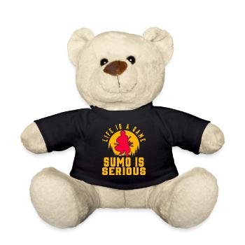 Das Leben ist ein Spiel Sumo ist ernst - Teddy - Schwarz - Vorne