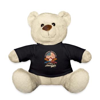 4. Juli Baseball Stärkste Waffe Patriotisch - Teddy - Schwarz - Vorne