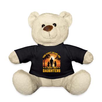 Du kannst mich nicht erschrecken, ich habe zwei Töchter - Teddy - Schwarz - Vorne
