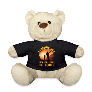 Klettern Papa wie ein normaler Papa, aber cooler - Teddy - Schwarz - Vorne