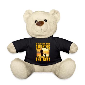 Als Gott Töchter schuf, gab er mir das Beste - Teddy - Schwarz - Vorne