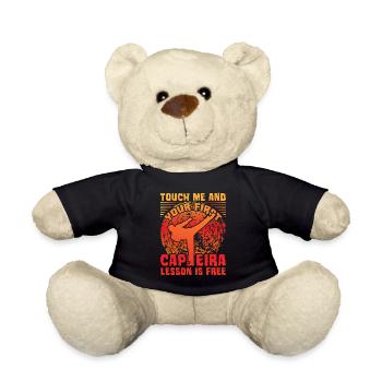 Touch me and your first Capoeira lesson is free - Teddy Bear - black - Front