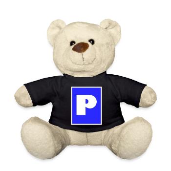 My parking space - Teddy Bear - black - Front