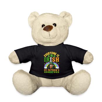 Jeder ist irisch St. Patrick's Day - Teddy - Schwarz - Vorne