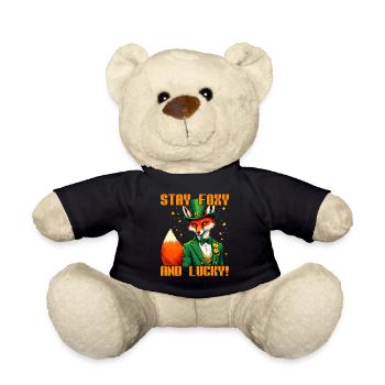 Bleiben Sie fuchsig und glücklich am St. Patrick's Day - Teddy - Schwarz - Vorne