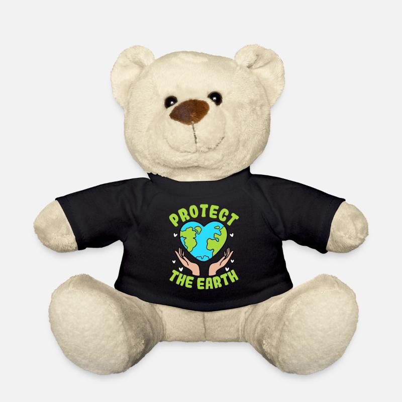 Schützen Sie die Erde - Teddy - Schwarz
