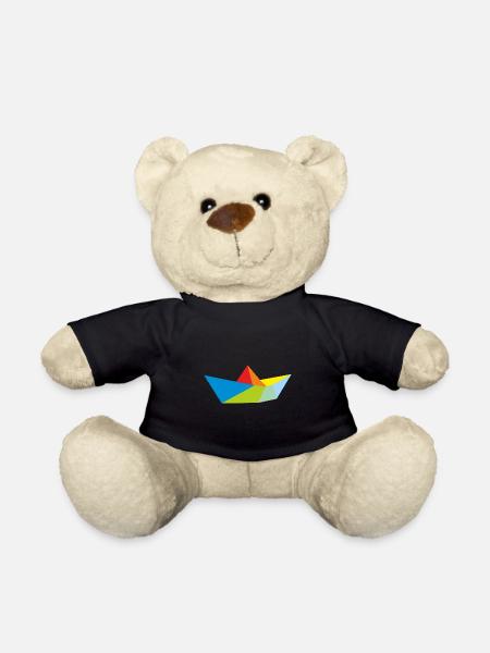 Origami Traumschiff Schiff Schifffahrt Geschenk - Teddy - Schwarz