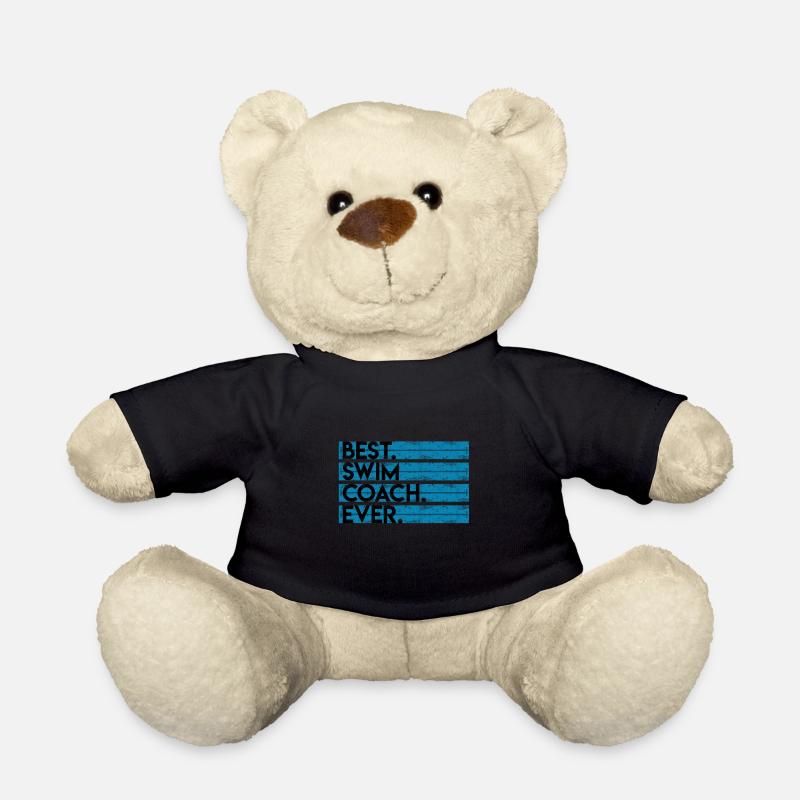 Perfekte Geschenkidee für einen Schwimmtrainer - Teddy - Schwarz