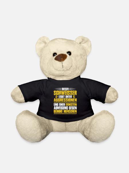 Schweißer Schweißen Schweißerei Geschenk - Teddy - Schwarz