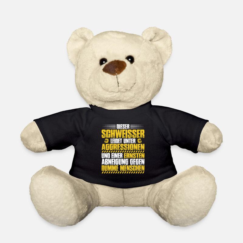Schweißer Schweißen Schweißerei Geschenk - Teddy - Schwarz