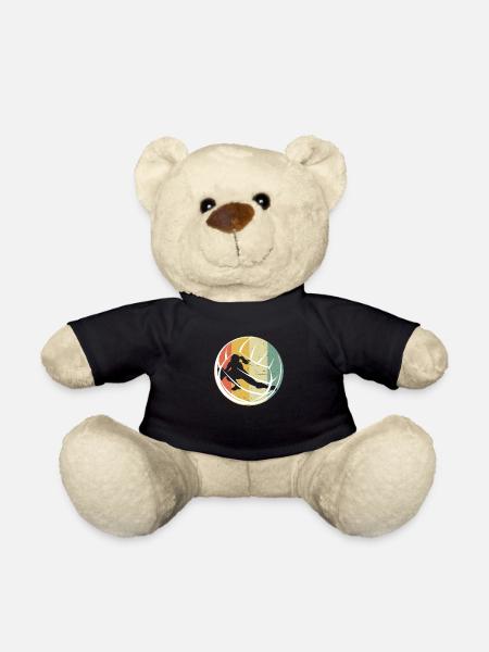 Retro Volleyball - Teddy - Schwarz