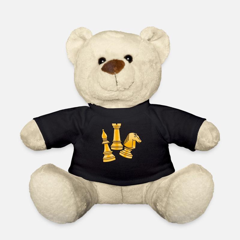 Roi des échecs Roi des échecs Pièce d'échecs Jeu de société - Nounours - noir