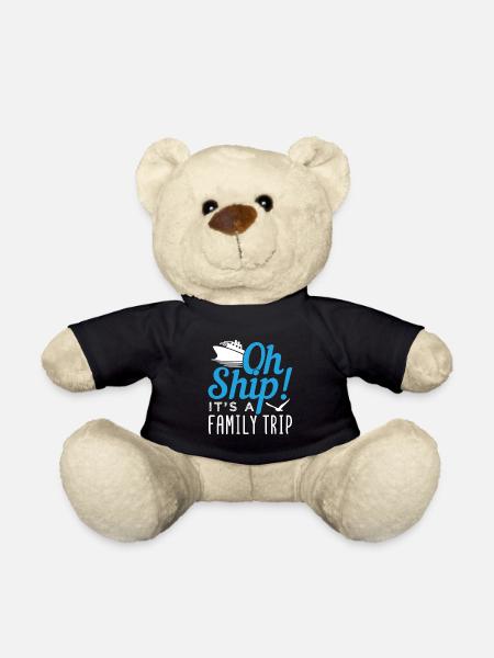 Boat Ship It's A Family Trip Cruiser Gift - Teddy - Schwarz