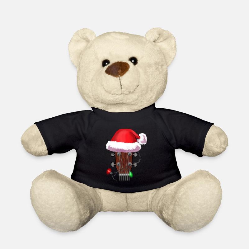 Weihnachten Gitarre Musiker Xmas Geschenkidee - Teddy - Schwarz
