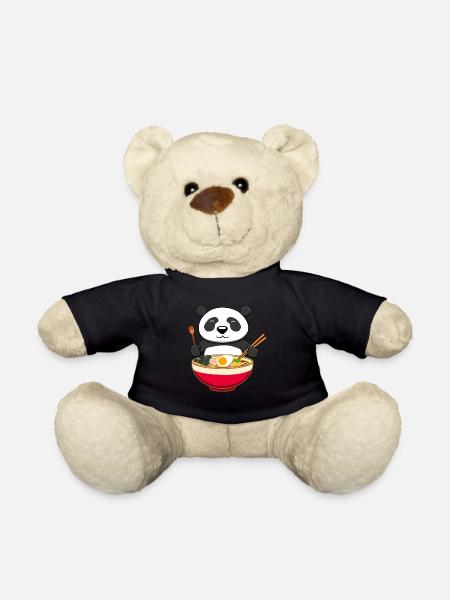 Panda Bear Ramen Kawaii Noodles, cadeau du Japon - Nounours - noir