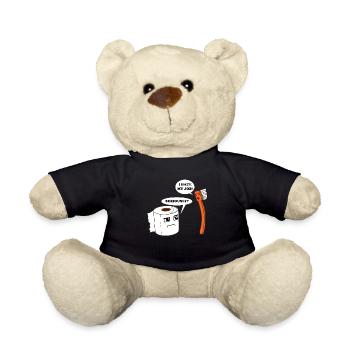 Job hate hate job work office boss gift - Teddy Bear - black - Front