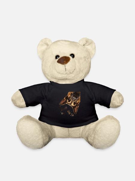 Neugieriger Deutscher Schäferhund - Teddy - Schwarz