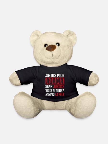 Égalité Anti Racisme Justive Pour Adama - Nounours - noir
