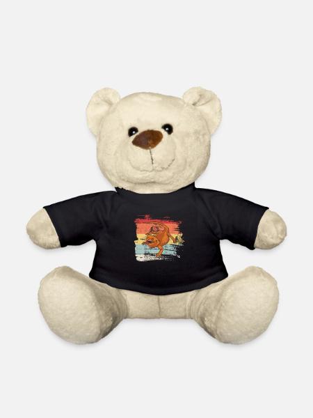 Retro Bartagamen - Teddy - Schwarz