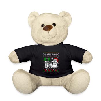 Feliz Navi Dad - Navidad - Funny Christmas gift - Teddy Bear - black - Front