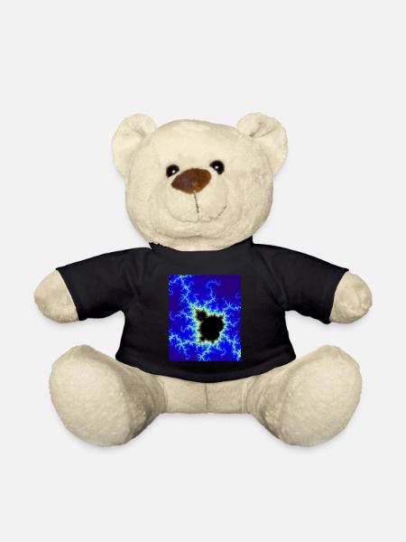 Fraktal-Apfelmännchen-Blau - Teddy - Schwarz