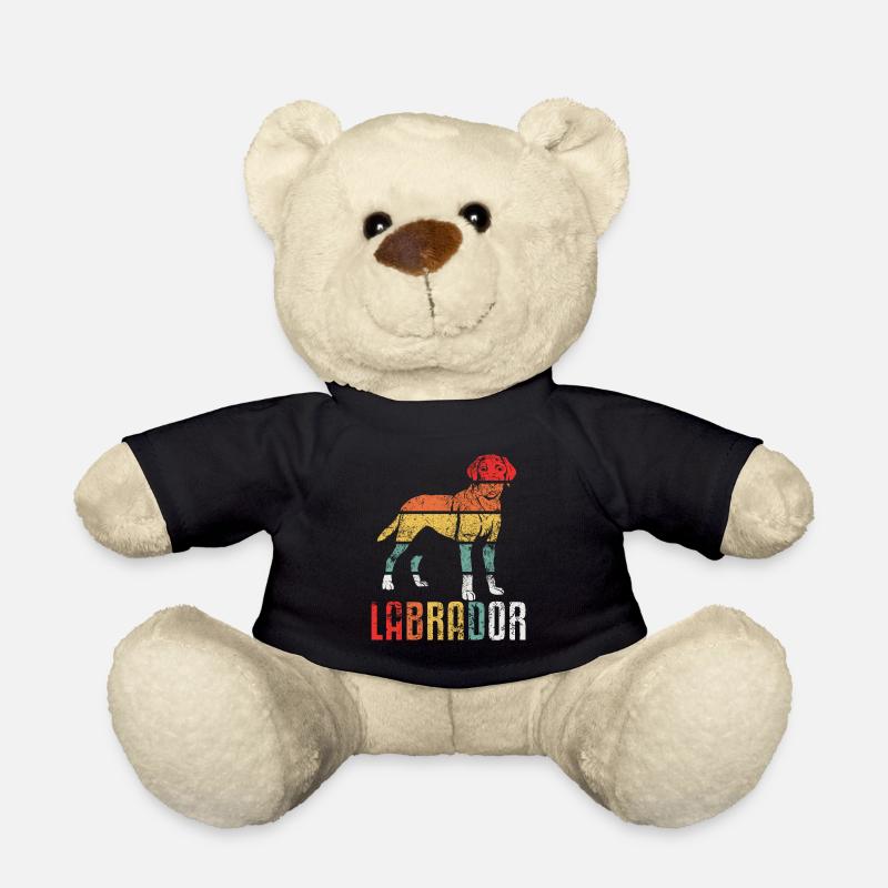 Labrador Labbi Vintage Retro - Teddy - Schwarz