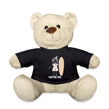 Surfing Surfer Surfer - Teddy Bear - black - Front