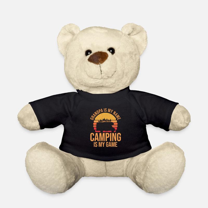 Caravan Motorhome Caravan Camper - Teddy Bear - black