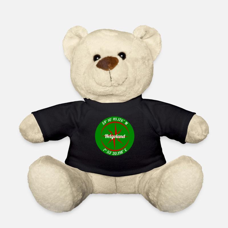Koordinaten Helgoland - Teddy - Schwarz
