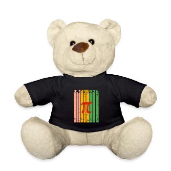 Math Gift Nerd Teacher Math Teacher Math - Teddy Bear - black - Front