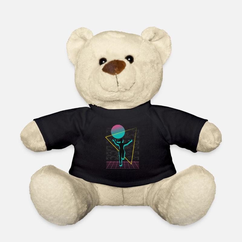 Vaporwave Synthwave Marathon, Trailrunning - Teddy - Schwarz