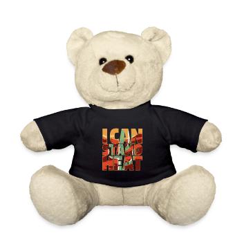 Cactus Garden Funny - Teddy Bear - black - Front