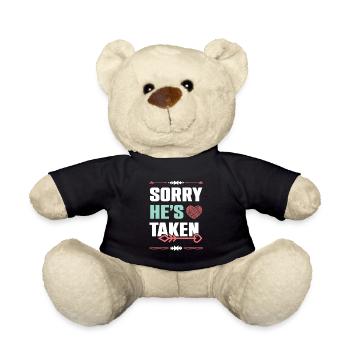 er ist vergeben spruch - Teddy - Schwarz - Vorne