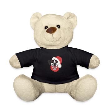 Dalmatian Merry Christmas - Teddy Bear - black - Front