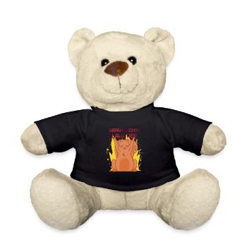 Gefährliches Laubtier Eichhörnchen - Teddy - Schwarz - Vorne
