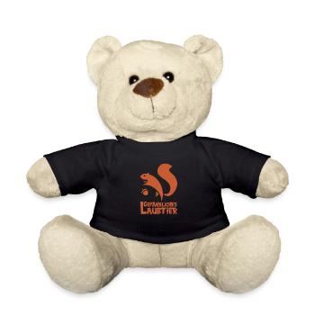 Gefährliches Laubtier Eichhörnchen - Teddy - Schwarz - Vorne