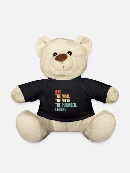 Vater Mann Mythos Klempner Legende Lustiger Klempner Vater - Teddy - Schwarz