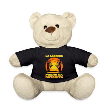 La Légende Prend Sa Retraite Pot De Départ Cadeau - Nounours - noir - Devant