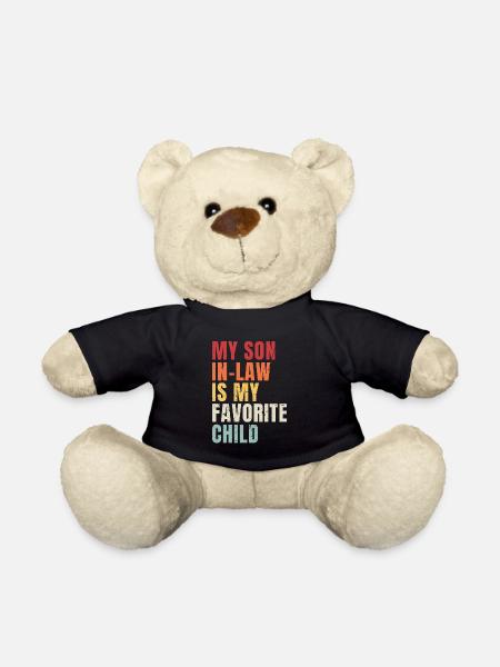 Mein Schwiegersohn ist mein Lieblingskind lustige Familie - Teddy - Schwarz