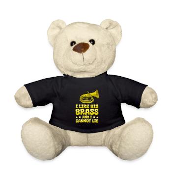Fanfare Procession Tuba Funny - Teddy Bear - black - Front
