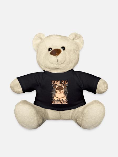 Yoga Hund Yoga Mops - Teddy - Schwarz