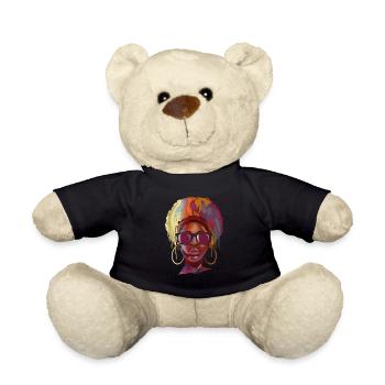 Qatar - Teddy Bear - black - Front