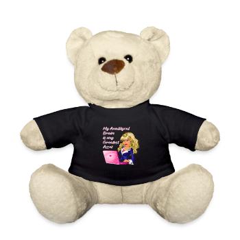Accountant Tax Advisor Witzig - Teddy Bear - black - Front