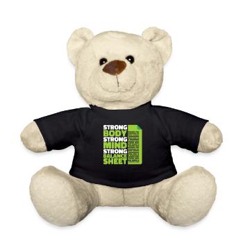 Accountant Tax Consultant Lustig - Teddy Bear - black - Front