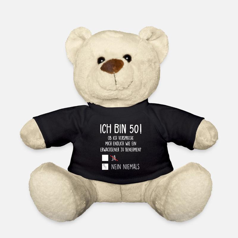 Ich Bin 50! - 50. Geburtstag 50 - Teddy - Schwarz