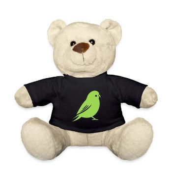 Cute little parakeet - Teddy Bear - black - Front